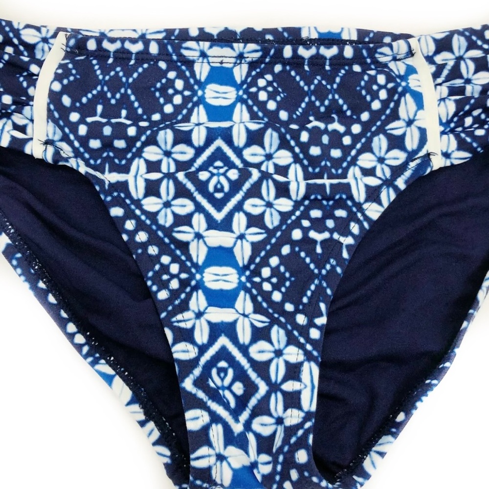 Tommy Bahama Cowrie High-Waist Shirred Side Tab Bikini Bottoms - Picture 8 of 10